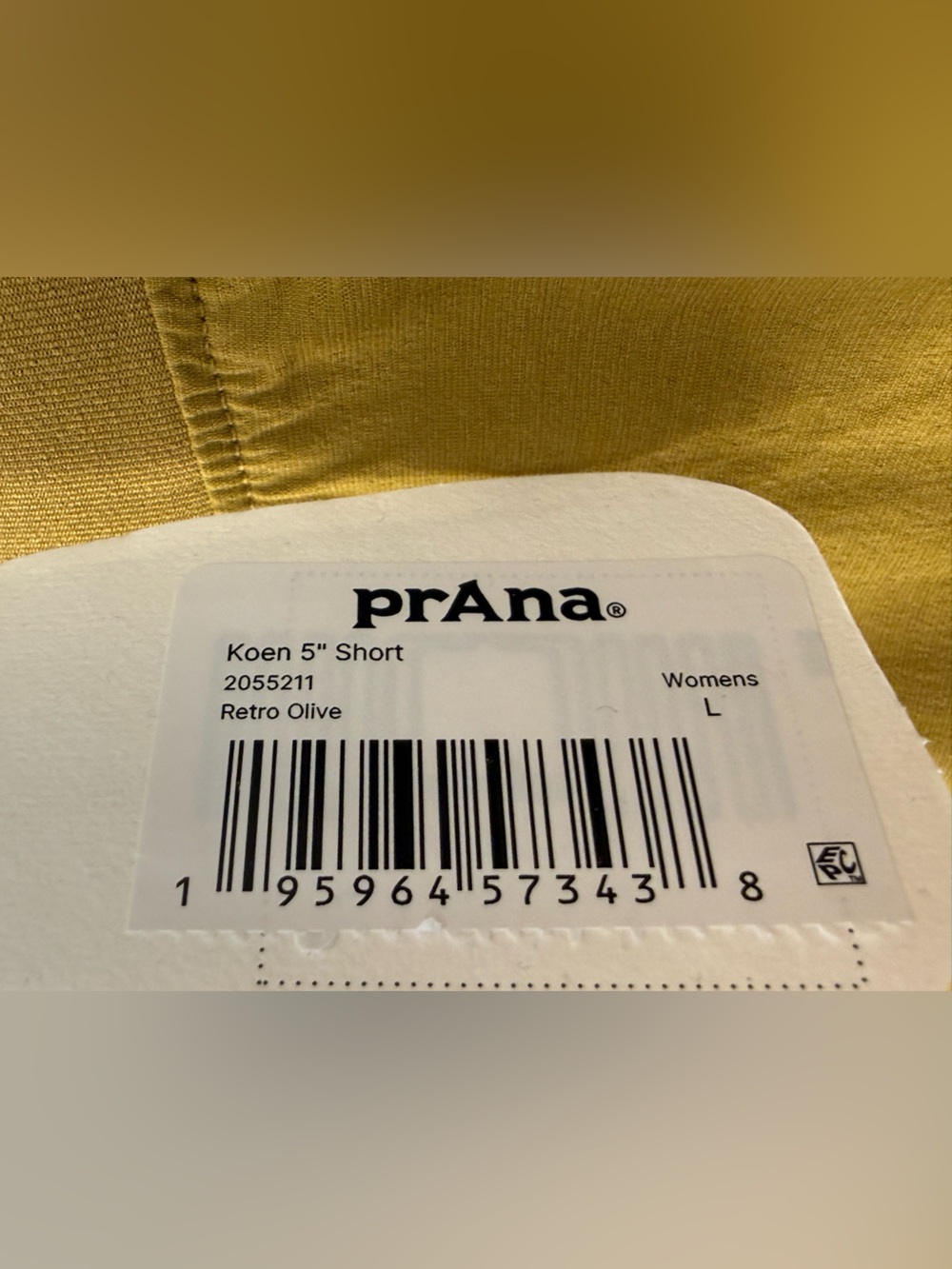 NWT PrAna Koen 5" Hiking Shorts Retro Olive Size Large - Picture 5 of 7